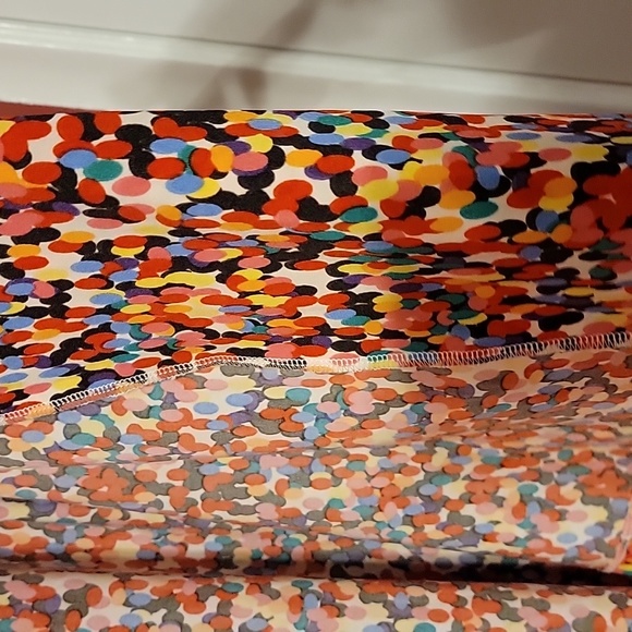 Large Rainbow Dot Open front cardigan sleek soft shacket - Picture 5 of 5